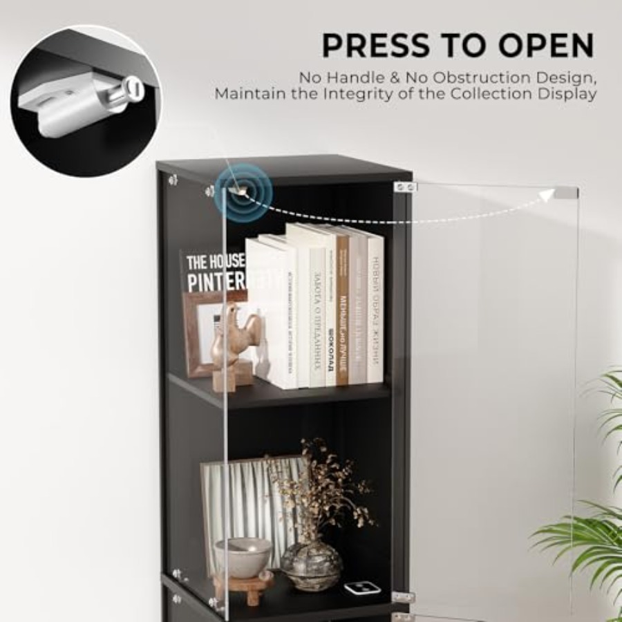 Corner display cabinet with gl - Collectible & Vintage Dolls For Halloween ulasan dan harga