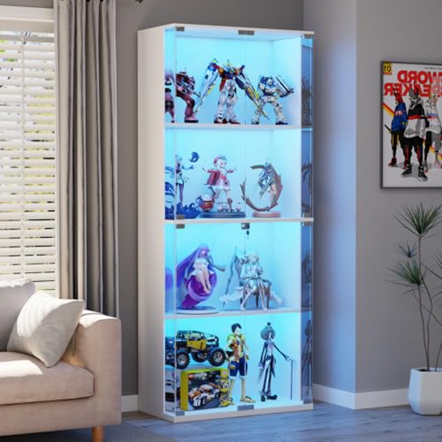66 Glass Display Cabinet for C - Collectible & Vintage Dolls For Halloween ulasan dan harga