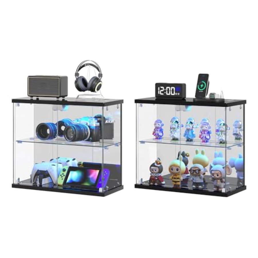 2pc Glass Display Case with LE - Collectible & Vintage Dolls For Halloween ulasan dan harga