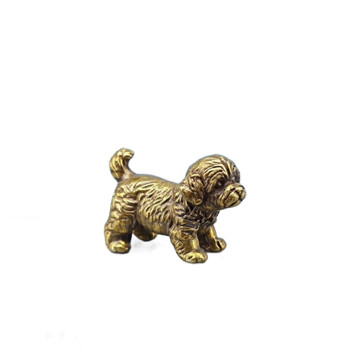 Mini Brass Dog Statue French B - Vintage Collectible Teddy Bears ulasan dan harga